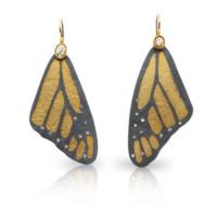 large monarch earrings