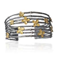 branch cuff with flowers