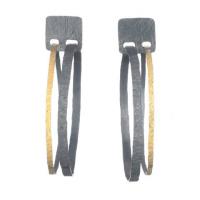 carved double hoop earrings