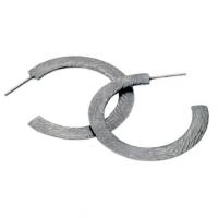 carved medium hoop earrings