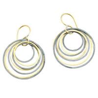circle ripple earrings