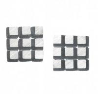 eclipse 3x3 square grid earrings