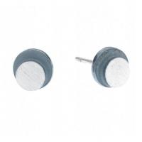 eclipse medium circle post earrings