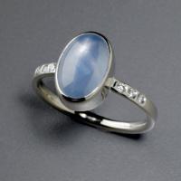 star sapphire engagement ring