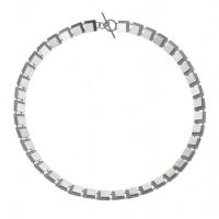 eclipse square link necklace