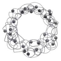 long half-circle tangle necklace