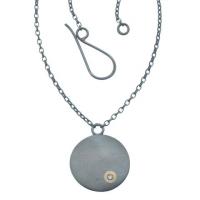 scribble single bubble necklace