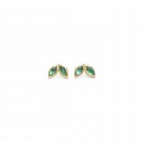 dual marquis emerald earrings