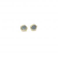 rough sapphire earrings