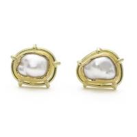 keshi pearl earrings