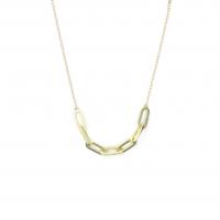 gold link pendant necklace