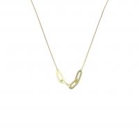 gold link pendant necklace