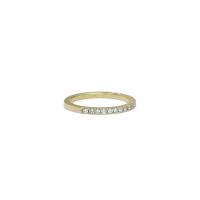 pavÃ© diamond half eternity ring - 1.5mm