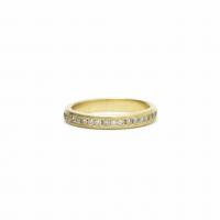 champagne diamond eternity ring - 1.5mm