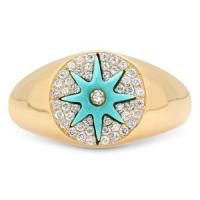 star signet turquoise ring