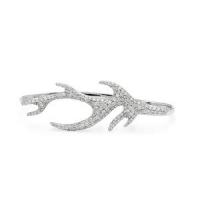 adorned louviers three finger ring