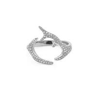 adorned small horns ring