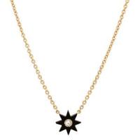 twinkle star onyx necklace