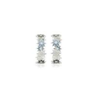 twinkle enamel star hoops