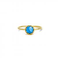 crown bezel turquoise ring