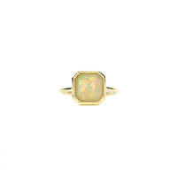 maman square bezel opal ring