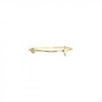 hex + diamond dot ring