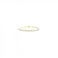 white diamond u-pavÃ© eternity ring