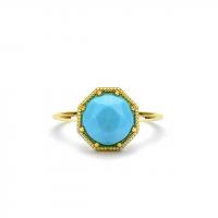 maman crown bezel turquoise ring