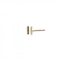 petite diamond bar earrings