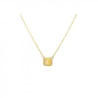 square bezel opal necklace