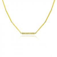 linear necklace w diamonds - regular