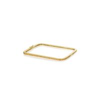 piece square orange sapphire eternity bangle