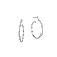 zozo pave diamond hoops earrings