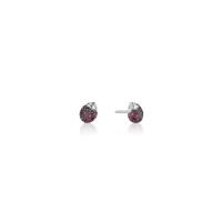 wonderland diamond ladybug stud earrings