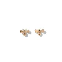 wonderland diamond bee stud earrings