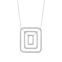 piece swing pavé diamond necklace (large)