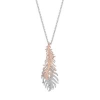 phoenix triple feather enhancer necklace
