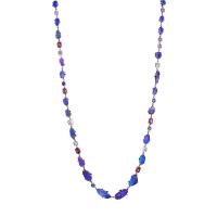 zozo boulder opal, multi-colored stone and diamond necklace
