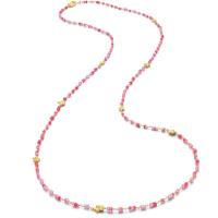 wonderland african pink spinel & pink sapphire necklace