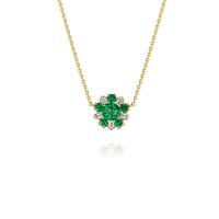 wonderland emerald flower pendant necklace wonderland emerald flower pendant necklace