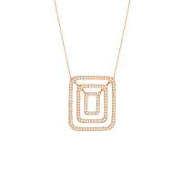 piece swing diamond pavé necklace (medium)