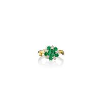 wonderland emerald flower ring