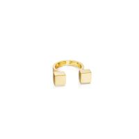 piece plain square in-between ring