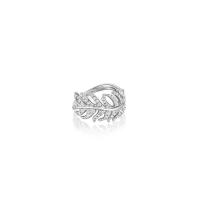phoenix feather pavÃ© diamond ring