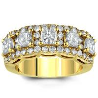 avianne & co. 14k yellow solid gold womens diamond wedding ring band 2.70 ctw