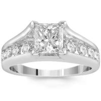 avianne & co. 18k white solid gold igi certified diamond engagement ring 2.01 ctw