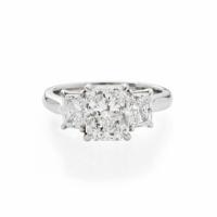 Ultimate Diamond Corporation 2.01 CT Radiant G VVS1 Diamond Engagement Ring in Platinum