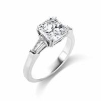 ultimate diamond corporation 2.14 ct radiant g vvs2 diamond engagement ring in platinum