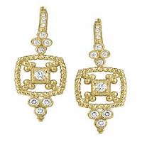 maurice badler dangling cascata diamond earrings