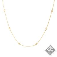 Round Necklace Diamonds by the Yard  in 14k Yellow Gold (0.62 ct. tw.)